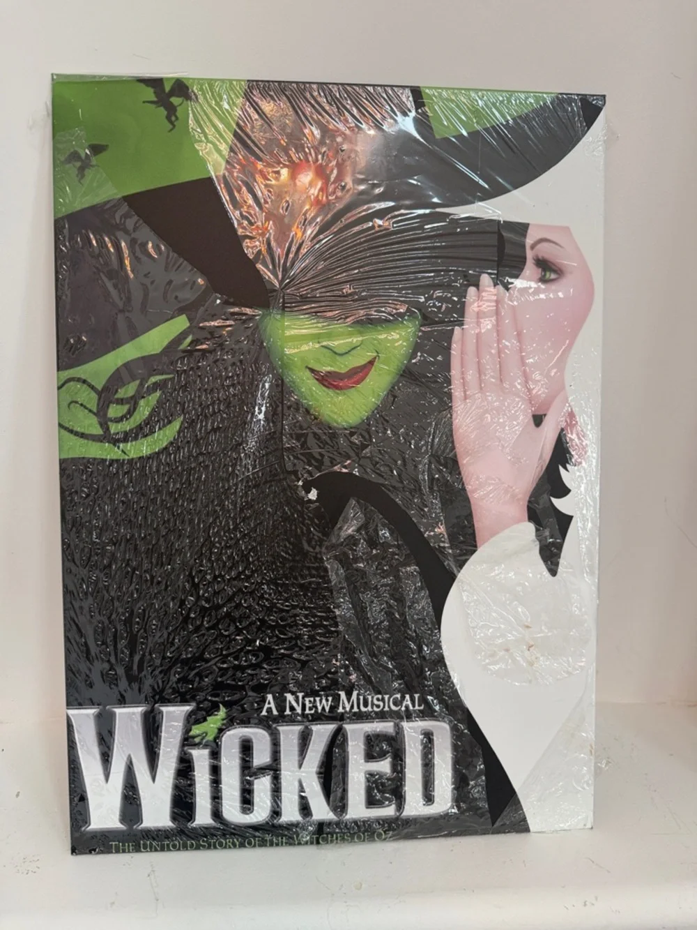 Vintage Inspired Wicked Broadway Musical 2003 Wall Art Poster Green, Black White